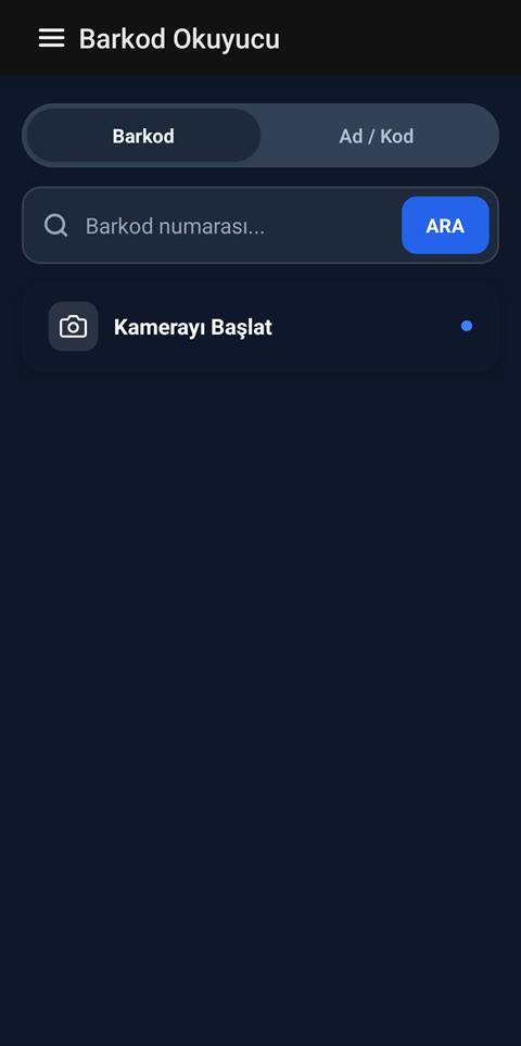 Raporist barkod okuyucu — kamerayla hızlı ürün sorgusu