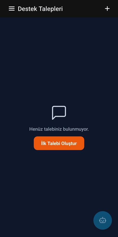 Raporist destek talepleri listesi